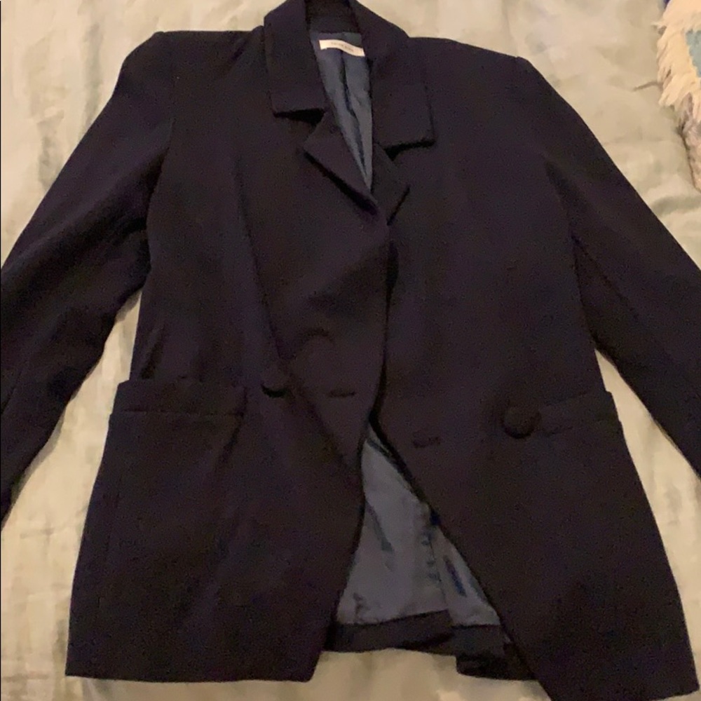 Anine Bing Navy Blazer - Picture 3 of 4